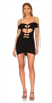 h:ours Roxi Mini Dress in Black