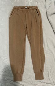 tan sweatpants