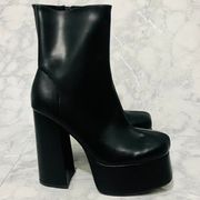 Princess Polly Black Garvie Platform Boots