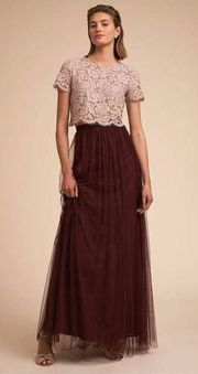 Anthropologie BHLDN Jenny Yoo Louise Tulle Skirt Size 6. B-10