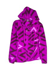 Purples & Black Zip Hoodie Jacket Women Sz M 8-10