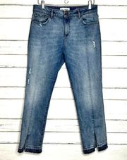 DL1961 Mara Instasculpt Straight Split Ankle Crop Jeans Size 29