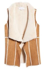 Suede And Shearling Vest