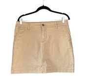 Sonoma Original Fit Tan Khaki Skort Skirt Size 10