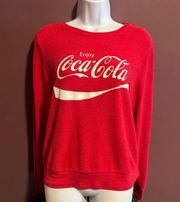 Red Fuzzed Sweatshirt Size Small