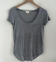 AG Adriano Goldschmied Gray Classic Pocket Tee T-Shirt 100% Modal XS