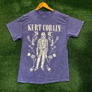 Kurt Cobain Mineral Wash Grunge T-Shirt Size Medium