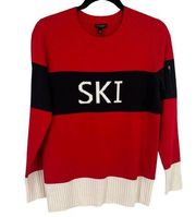Talbots  Ski Patrol Thermolite Sweater Womens Size Small Red White Blue