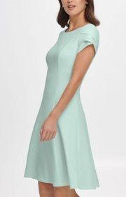 DKNY women's Glass Green Fit and Flare Dress size 6