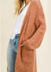 Doe & Rae Duster Sweater Cardigan Size Small