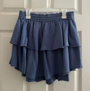 Blue Ruffle Skirt