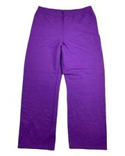 NWOT Hanes Large Comfort Blend Sweatpants Pull On Elastic Waist Womens Purple