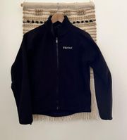 MARMOT Black Fleece  Zip Up Jacket