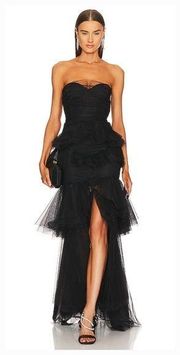 Michael Costello x REVOLVE Alai Gown in Black