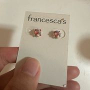 Francesca’s Multi Rainbow Confetti Bauble Earrings