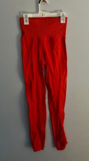 Free People Movement Red Leggings