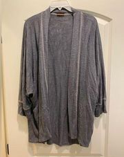 Grey Long Cardigan Shrug Size XL
