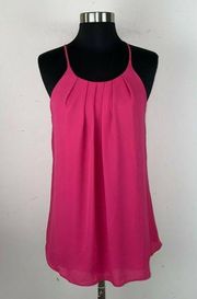 Cynthia Rowley Womens Medium M Pink Polyester Sleeveless Swing Tank Top