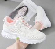 Women's Sport Shoes Breathable MeshRunning Training Shoes Lace-up Low Top/Size 8##