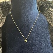 Gold color heart pendant necklace, gorgeous and elegant in its simplicity