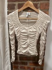 & Other Stories Long Sleeve Ruched Top