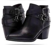 G by Guess Black DUSTYN Ankle Boots with Buckles Size 6