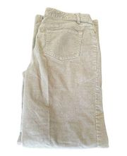 St Johns Bay Pants Corduroy Bootcut Women’s 12 Beige/Khaki/Tan Cotton Spandex