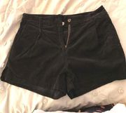 Black Corduroy Shorts 