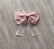 Light pink Clip on hair Bow
