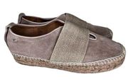 Rag & Bone Womens Nina Tan Smoke Suede Slip-On Platform Espadrilles Sz 9.5/39.5