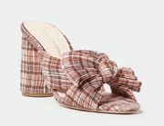 Loeffler Randall Penny Plaid Bow Mule Size 6.5