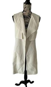 CLUB MONACO Cream Beatrice Vest Size M/L NEW