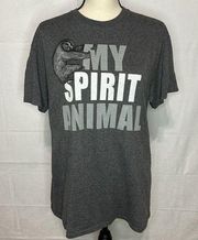 My Spirit Animal Sloth T-Shirt Gray Women’s Size M Cotton Blend