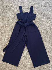 navy jumpsuit with cutout  size small