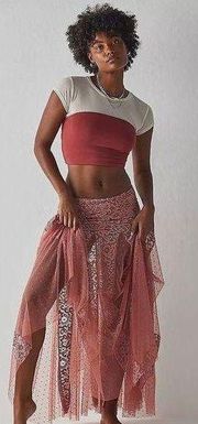 Free People Intimately A Day Out Slip Maxi Skirt Size XS. B-9