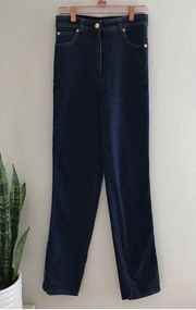 St. John Sport Skinny Jeans Ankle Zipper High Rise Blue 2