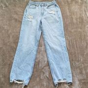 American Eagle Women’s Light Blue Wash Highest Rise 90s Boyfriend Jeans