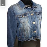 Maurices denim cropped jean jacket medium