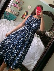 Blue Floral Maxi Dress