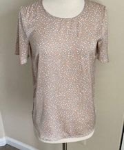 Ann Taylor Spotted Polished Tee Size XS