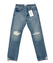 FRAME - Le Slouch Distressed Jean in Blue