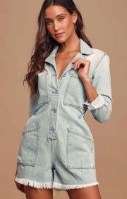 Freda Denim Romper