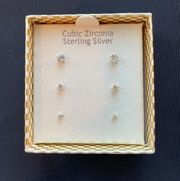 Cubic Zirconia Stud Earrings