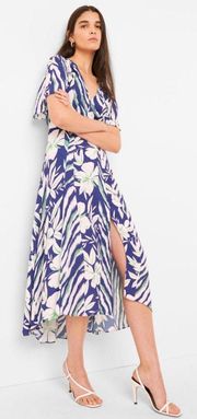 Diah Crepe Faux Wrap Dress 4