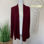 michael stars •2x1 ribbed long sleeve cardigan