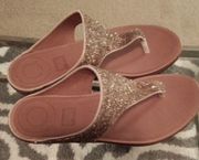 Banda11 quartz crystal toe thongs size 7 new in box