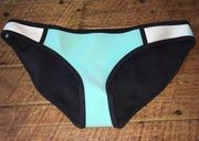 Triangl teal white and black M swim bottoms