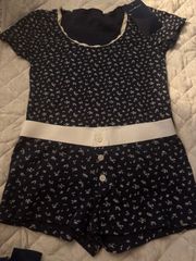 Navy Floral Set