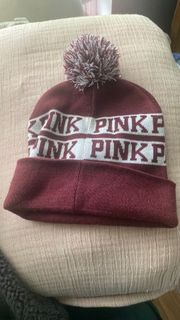 PINK Victoria’s Secret Pompom Beanie