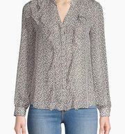 SOLD OUT L’AGENCE Nadine Ruffled Heart Blouse